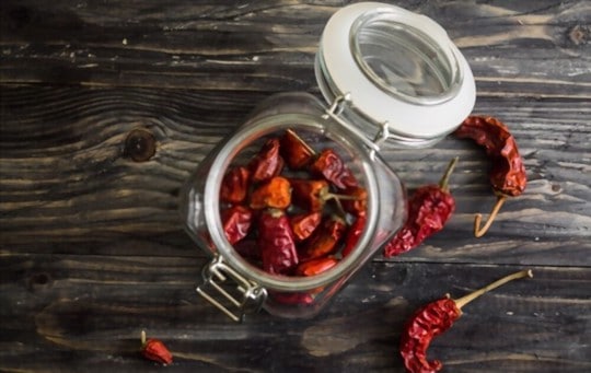 how to store dried peppers