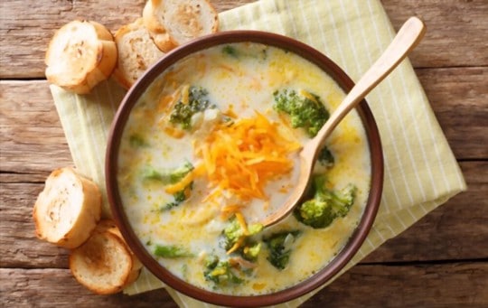 does freezing affect broccoli cheese soup
