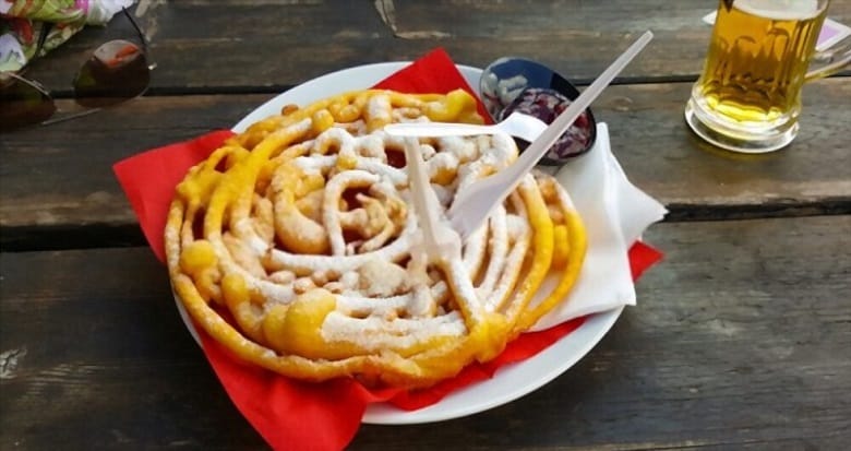 reheat funnel cake in toaster oven