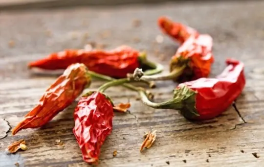 dried chile peppers