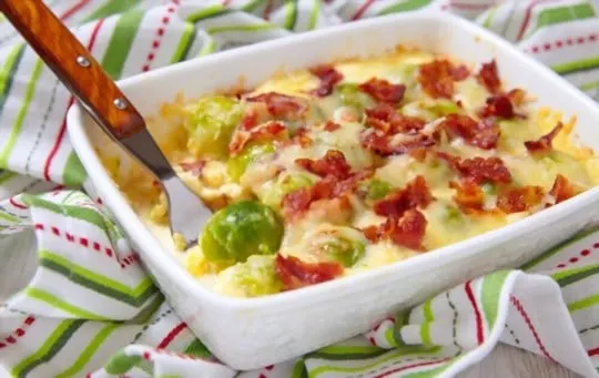 cheesy brussels sprout bake