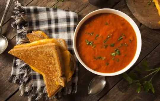 tomato soup and grilled cheese