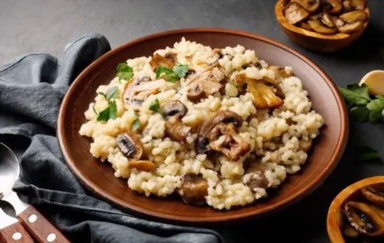 herbed mushroom risotto
