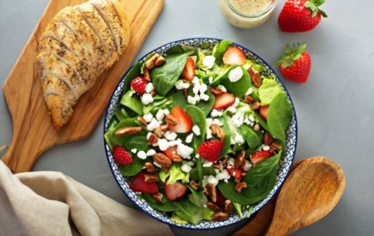 summer fruit spinach salad