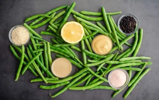 tahini green beans