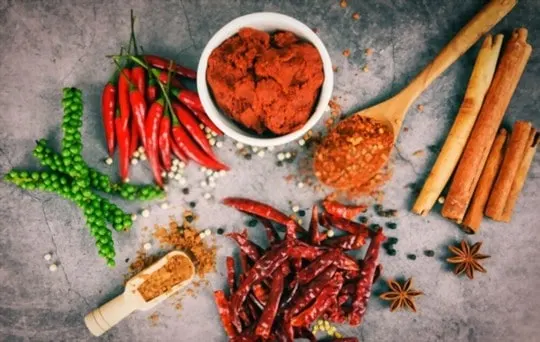 mix chili paste and curry powder